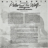 Bowie, David : Peter and the Wolf : Original Insert Front